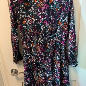 *Host Pick* GAP maternity black floral print dress